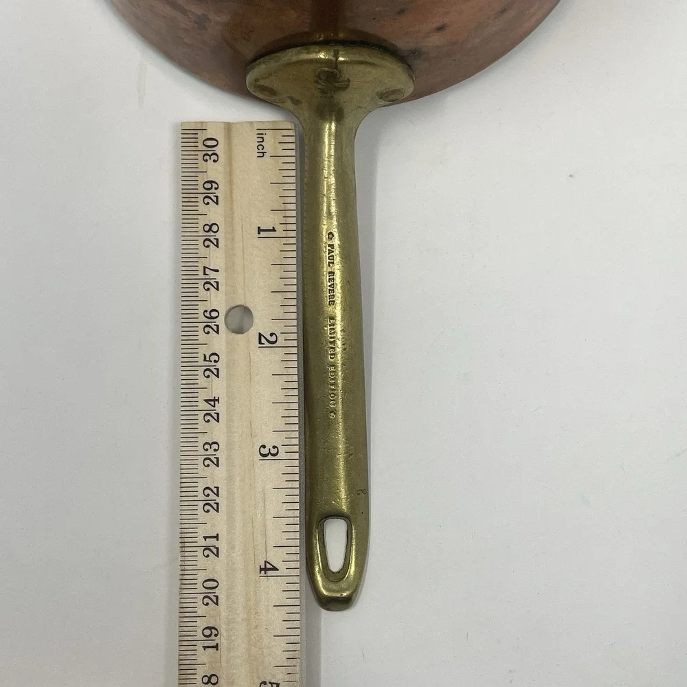 Vtg Paul Revere 1776-1976 Copper Saucepan Brass Handle 5